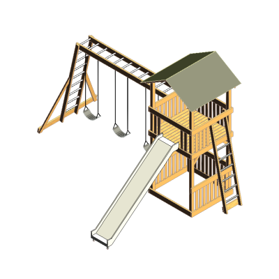 Wooden playground
