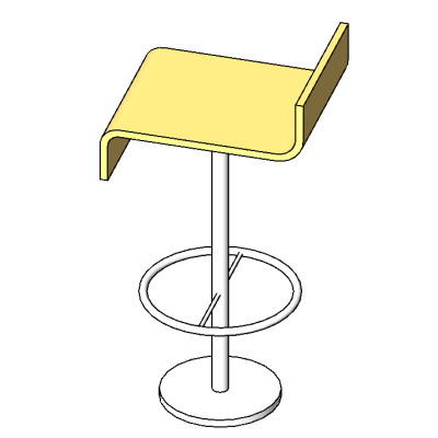 Curved Bar Stool