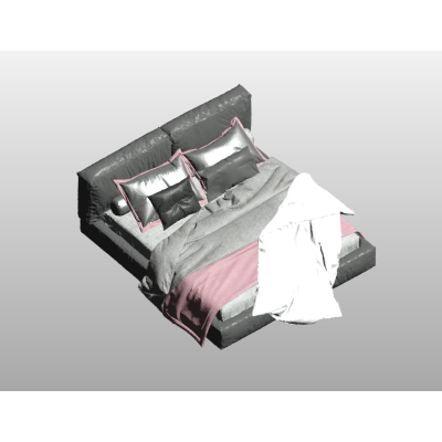 Pink Accent Bed