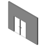 Double Door - Hollow Metal with Intermediate Mull 1