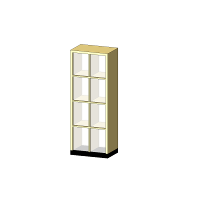 Wood Display Case with Frosted Glass