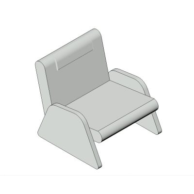 Elegant Gray Armchair
