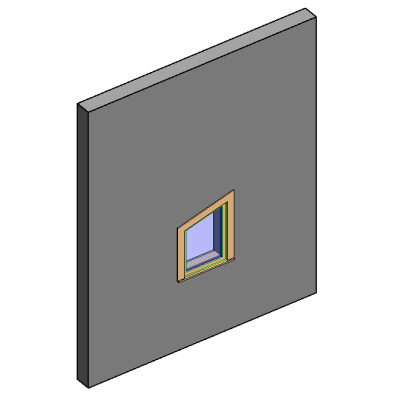 Fixed Window with Trim - Angle top 7307