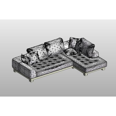 L-Shaped Sofa with 4 Seats