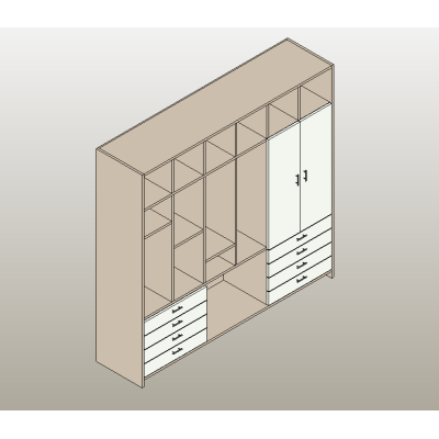 Wardrobe with Shelves