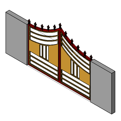 Versatile Steel Gate Design