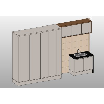 Modern Laundry Cabinet Set