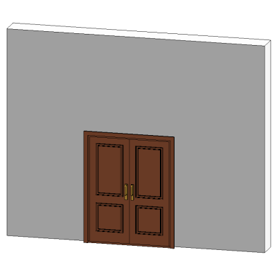 Puerta Frente - 2 hojas de abrir Tablero