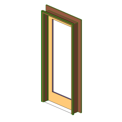Ext-Single-Full Glass-Craftsman Casing Door