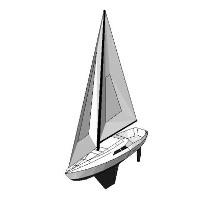 Sailing Vessel Multihull Model