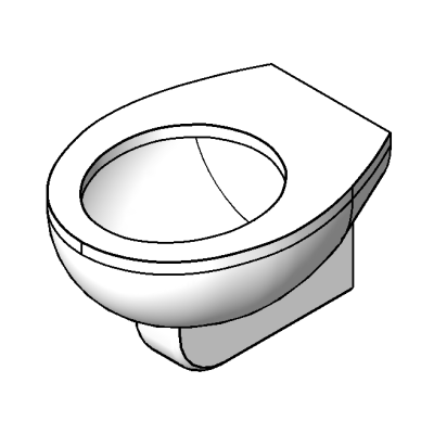 Wall-Mounted Toilet Model