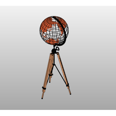 Tripod Globe Decor