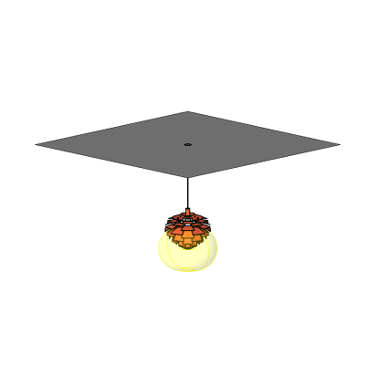 Artichoke Pendent Light-Copper