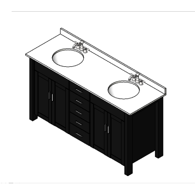 Dual Sink Counter Unit