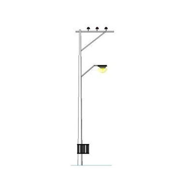 Light post wastebaskets