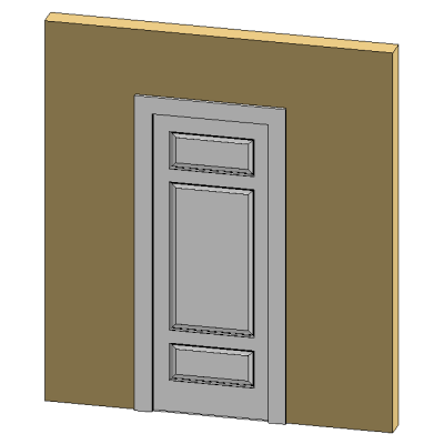 Front door with detailed glass insert
