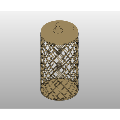 Patterned Cylinder Vase