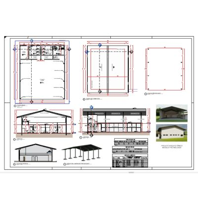 Pre-molded shed with toilets for parties