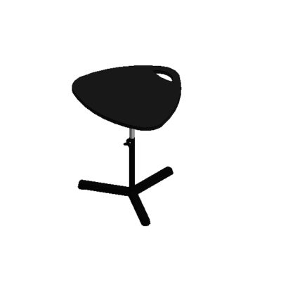 Sleek Black Bar Stool