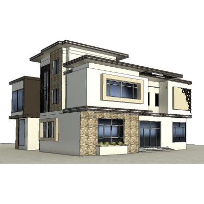 Two-Story Contemporary Villa