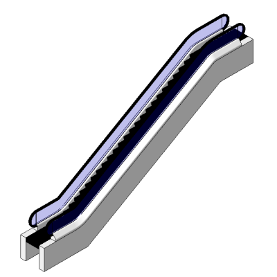 Sleek Escalator Model