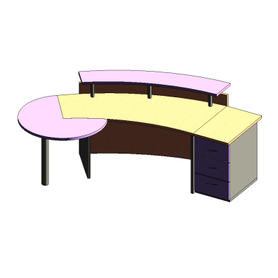 Reception Desk 2200x2396mm
