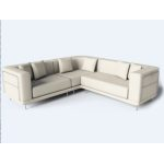 White type l sofa