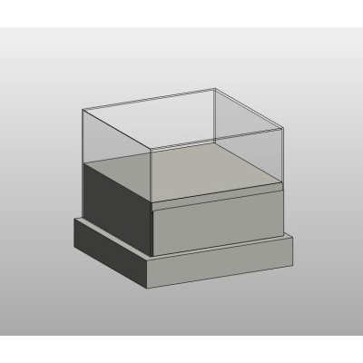 Modern Glass-Top Nightstand
