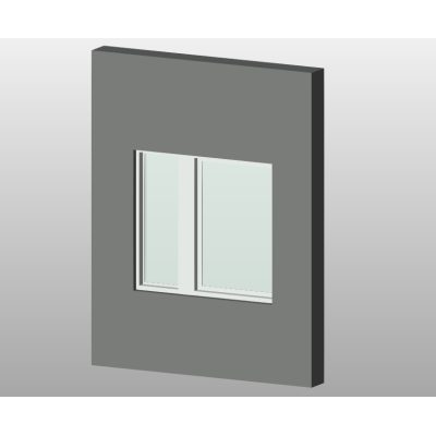 Sliding window with modern frame