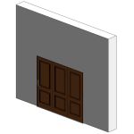 Revit Door Families: Your Free and Parametric Library for 2026 9 Porton Garage 3 hojas