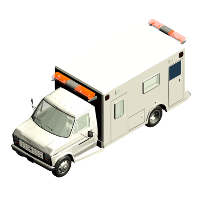 Ford E-Series ambulance modern 3D 2 Ambulance 7551