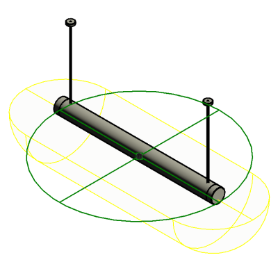 M Pendant light - Linear - 1 lamp