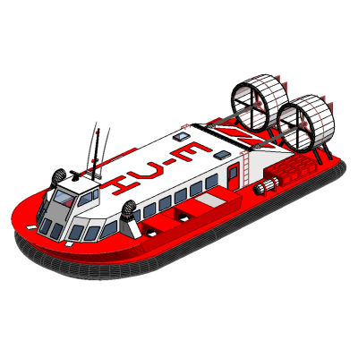 Futuristic Hovercraft PA1-88