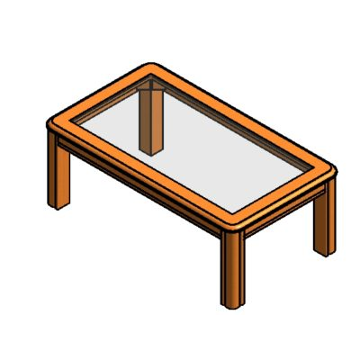 Elegant Glass and Wood Table
