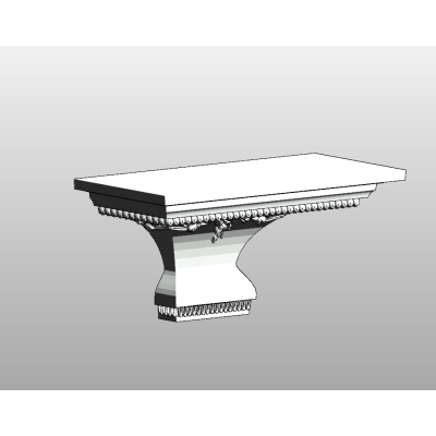 Stylized Pedestal Table