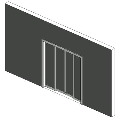 4-Pane Sliding Glass Door