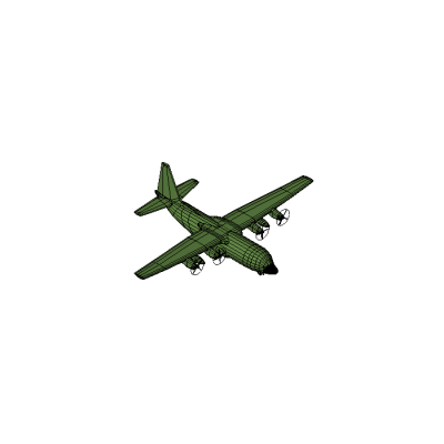 Military Transport Aircraft - 3D Model