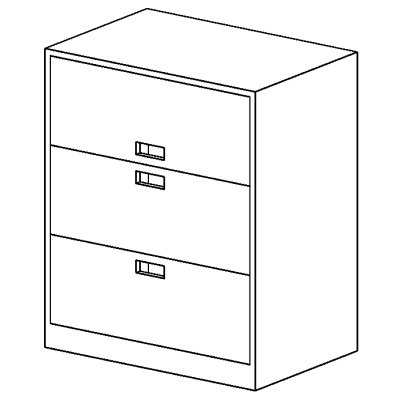 Cabinet File - Lateral 3 Drawer