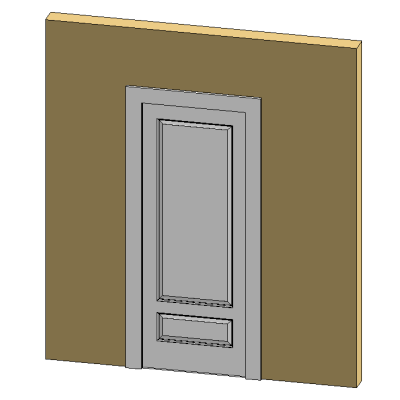 Front door with detailed glass insert