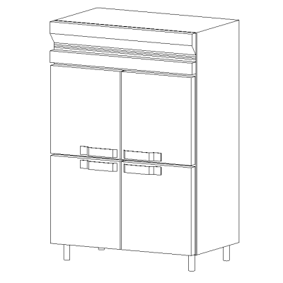 Refrigerator-OverUnder Double