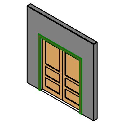 Elegant Double Panel Door Design
