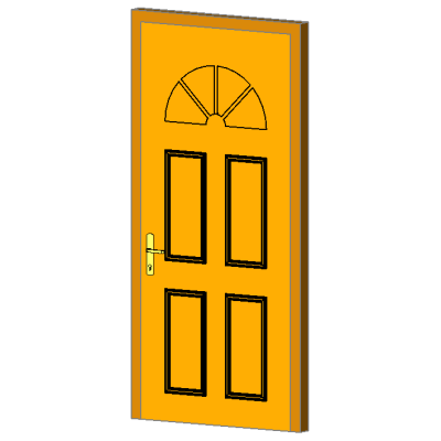 Arched door 900 mm modern panel