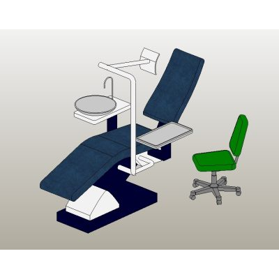 Dental chair with professional unit