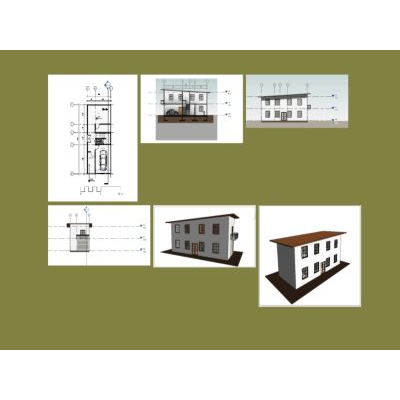 Two-level detached house