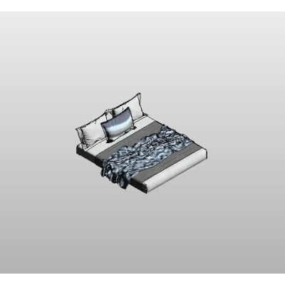 Wooden Bed with White Sheets
