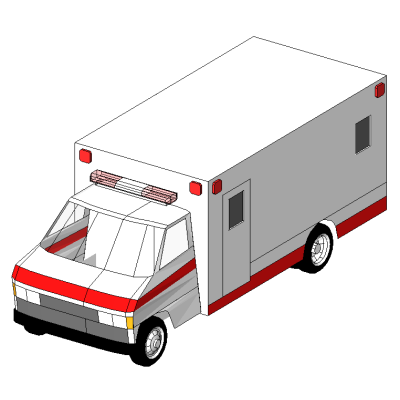 Ford E-Series ambulance modern 3D 5 Ambulance (AUS)