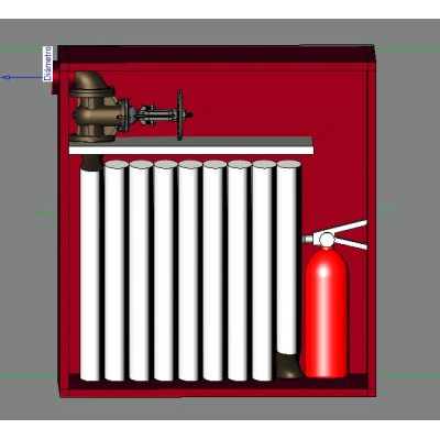 Fire hose cabinet