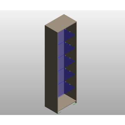 Sleek Vertical Storage Unit