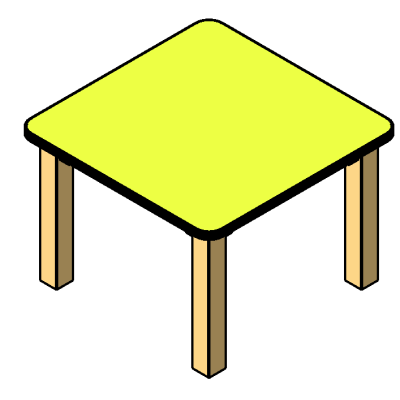 Rectangular table - Small