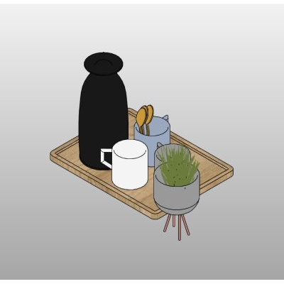 Coffee Set with Tray